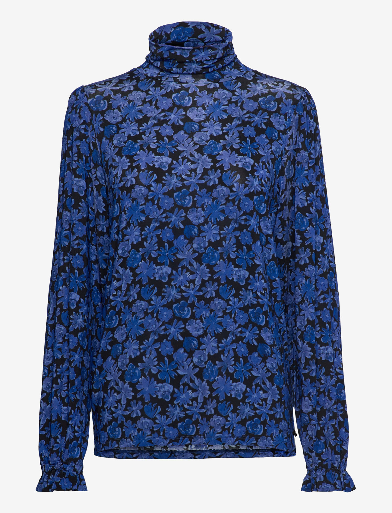 Fabienne Chapot - Billy Top - langärmlige blusen - black/bright blue - 0