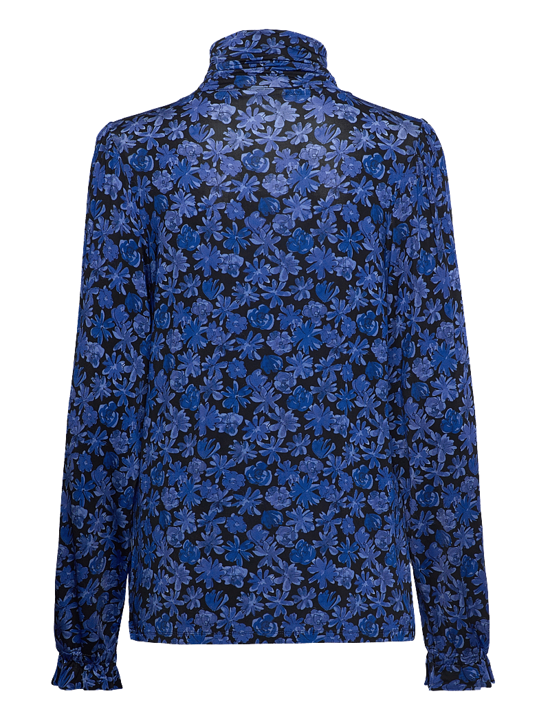 Fabienne Chapot - Billy Top - langärmlige blusen - black/bright blue - 1