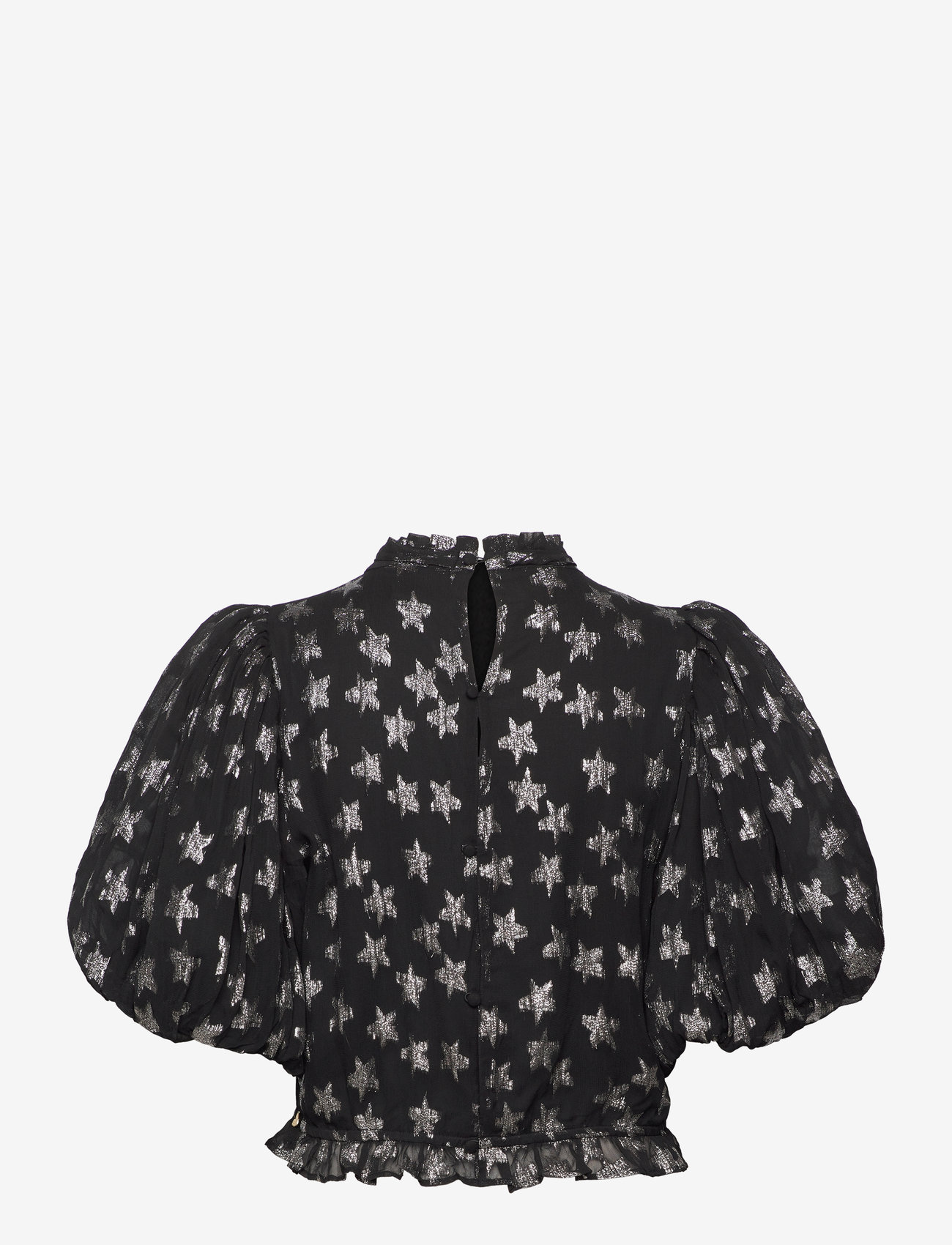 Fabienne Chapot - Dolli Top - kurzämlige blusen - black/silver - 1