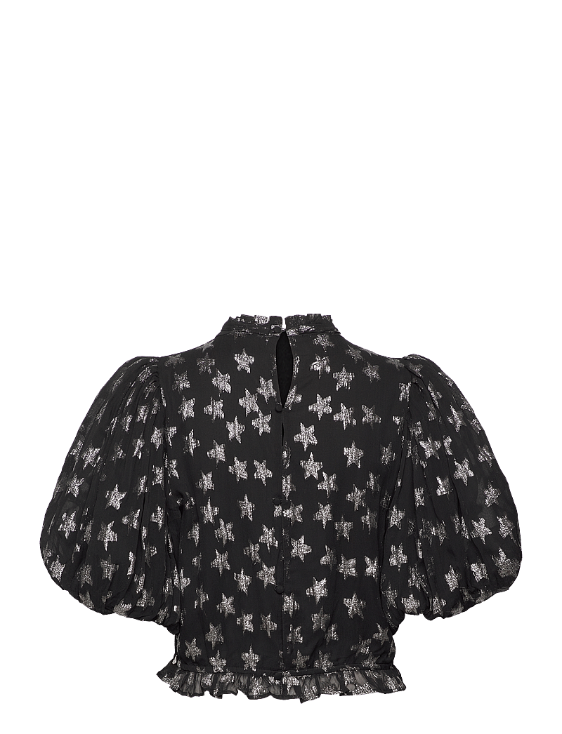 Fabienne Chapot - Dolli Top - lühikeste varrukatega pluusid - black/silver - 1