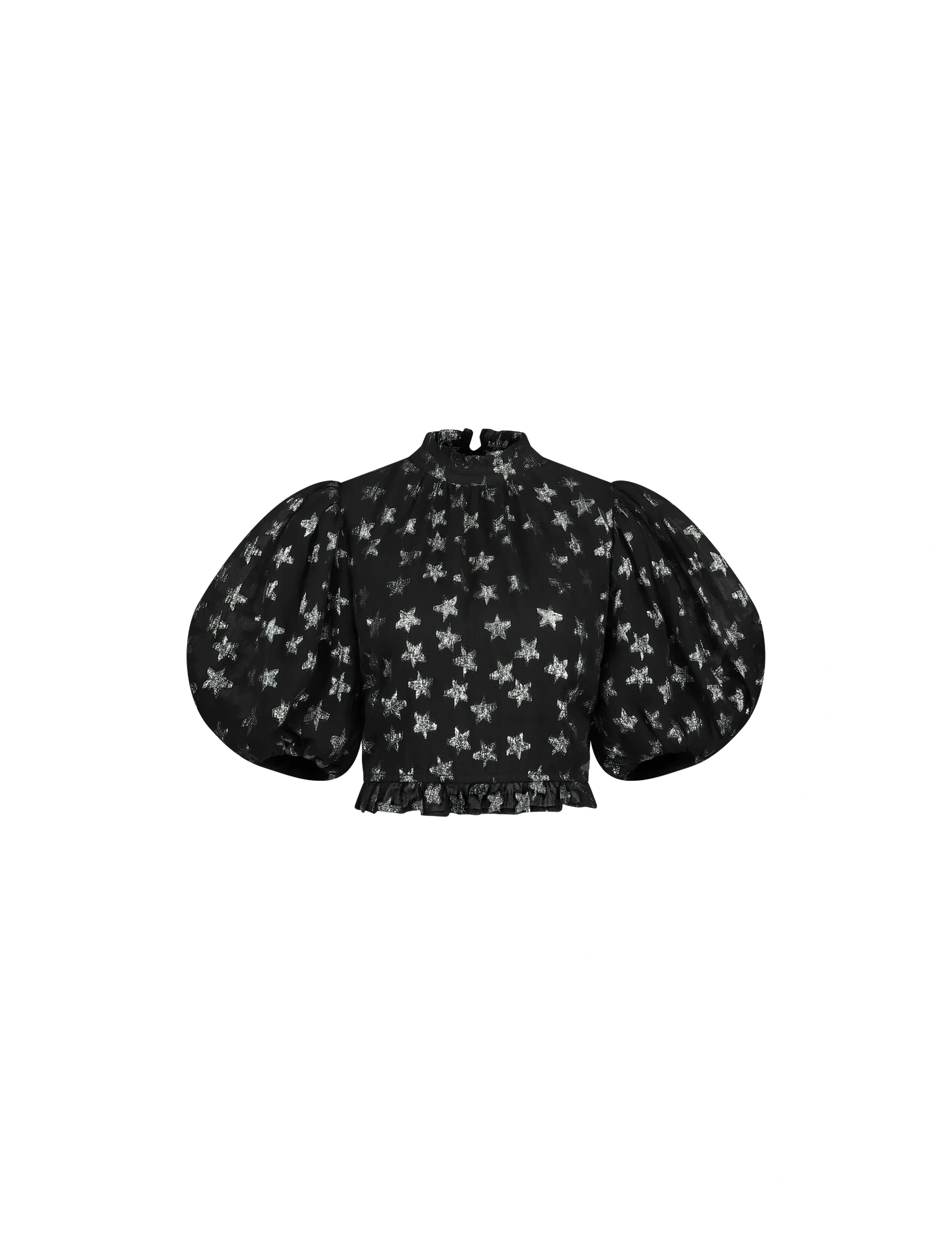 Fabienne Chapot - Dolli Top - kurzämlige blusen - black/silver - 3