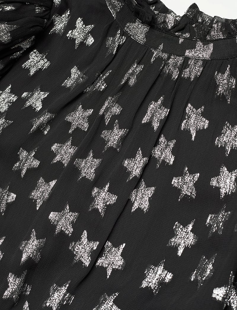 Fabienne Chapot - Dolli Top - lühikeste varrukatega pluusid - black/silver - 2