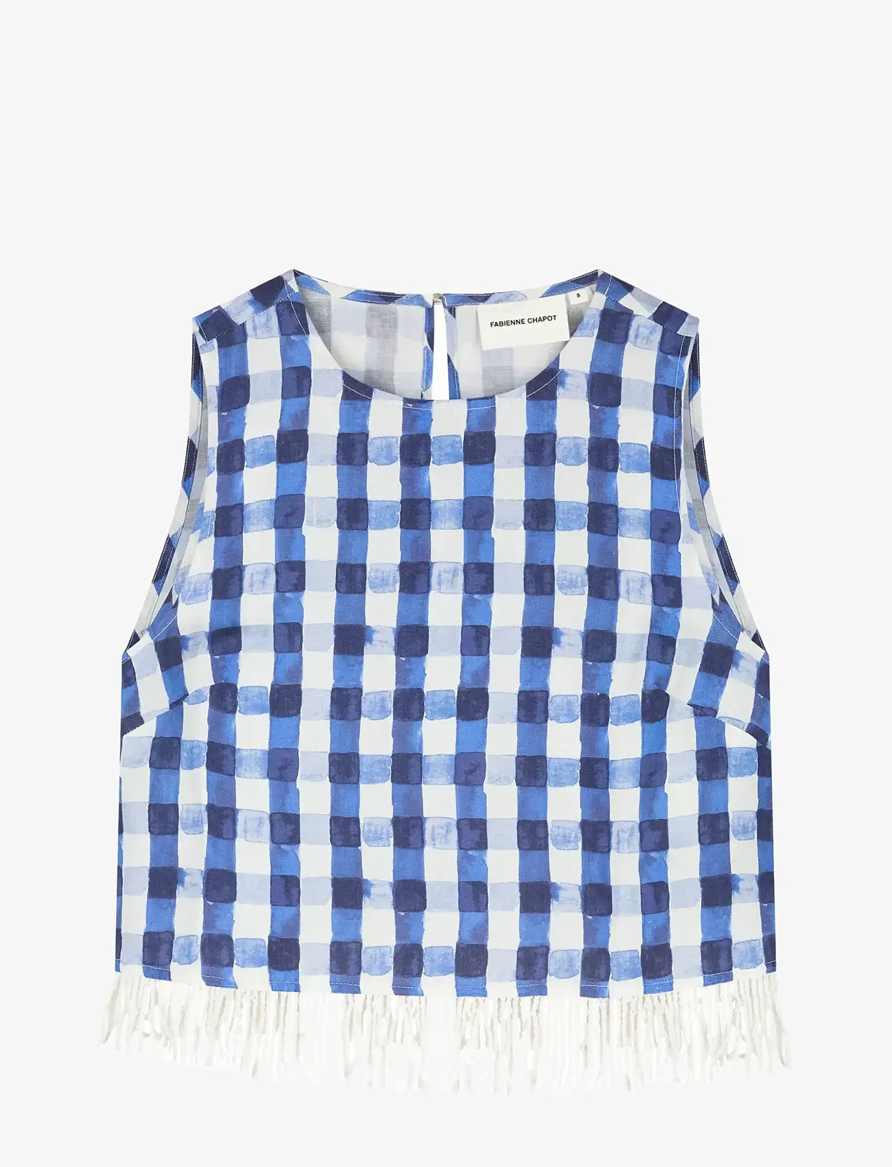 Fabienne Chapot - Maxime Top - sleeveless blouses - navy/cosy white - 1