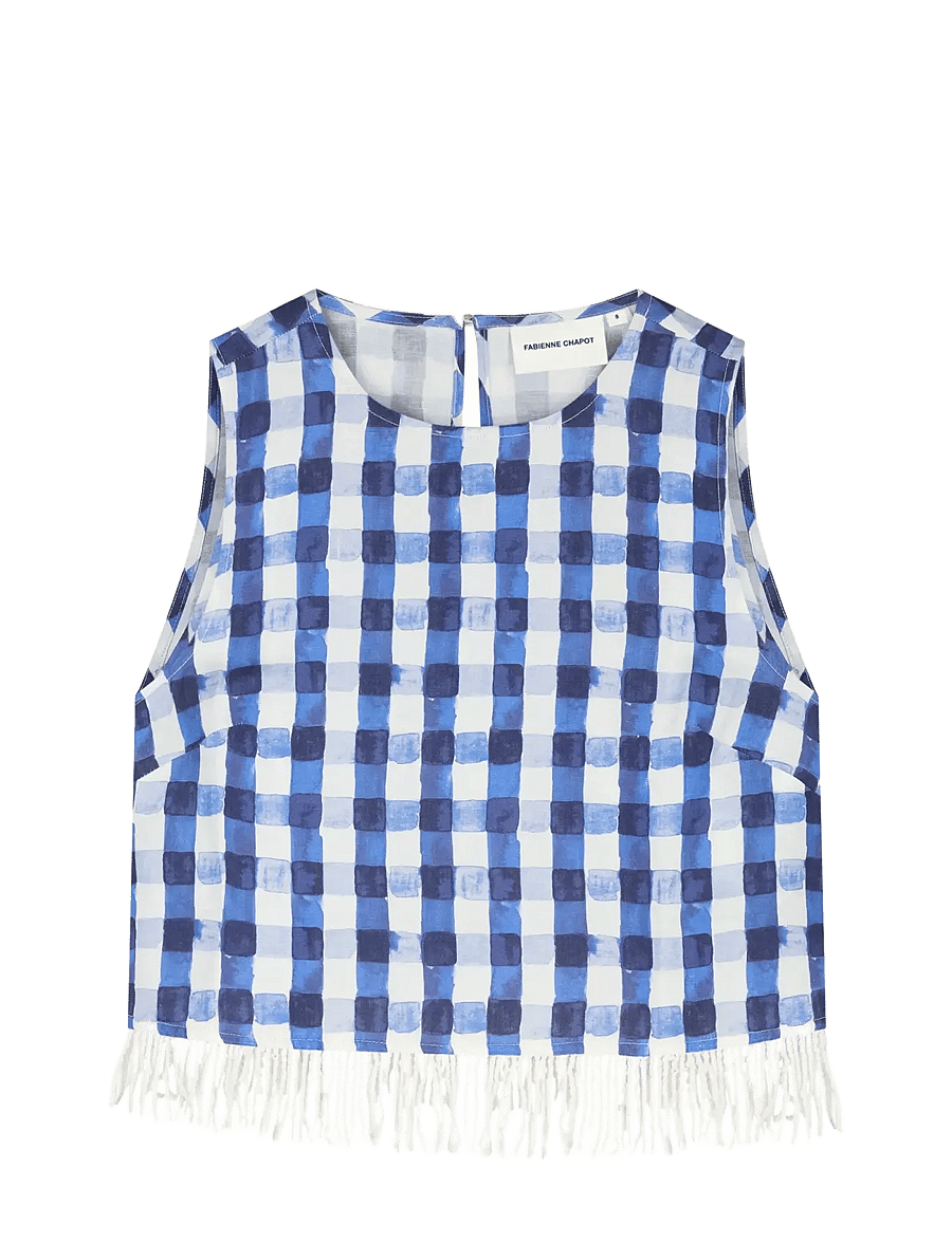 Fabienne Chapot - Maxime Top - Ärmlösa blusar - navy/cosy white - 1
