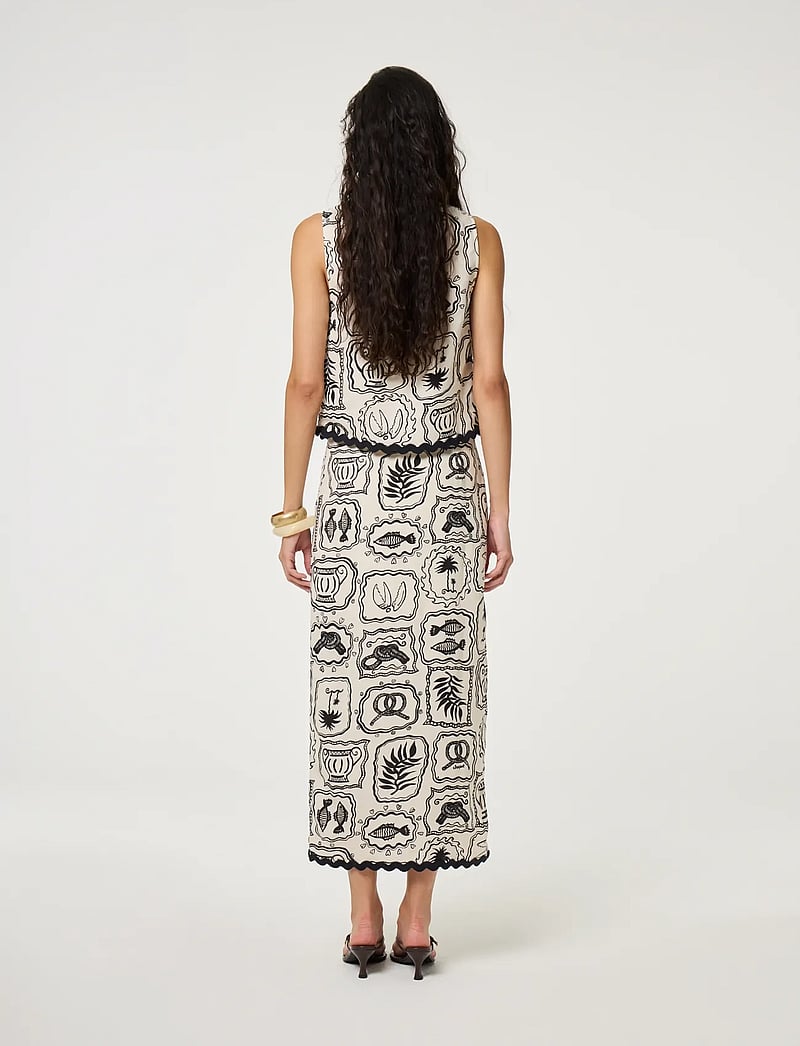 Fabienne Chapot - Porto Top - Ärmlösa blusar - cosy white/black - 3