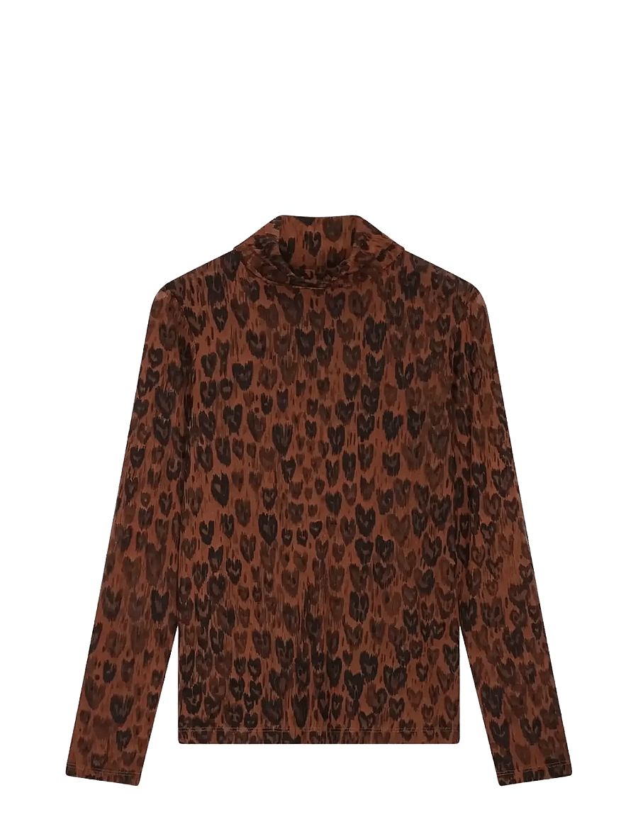 Fabienne Chapot - Jane Top - pikkade varrukatega alussärgid - burnt sugar/black - 1