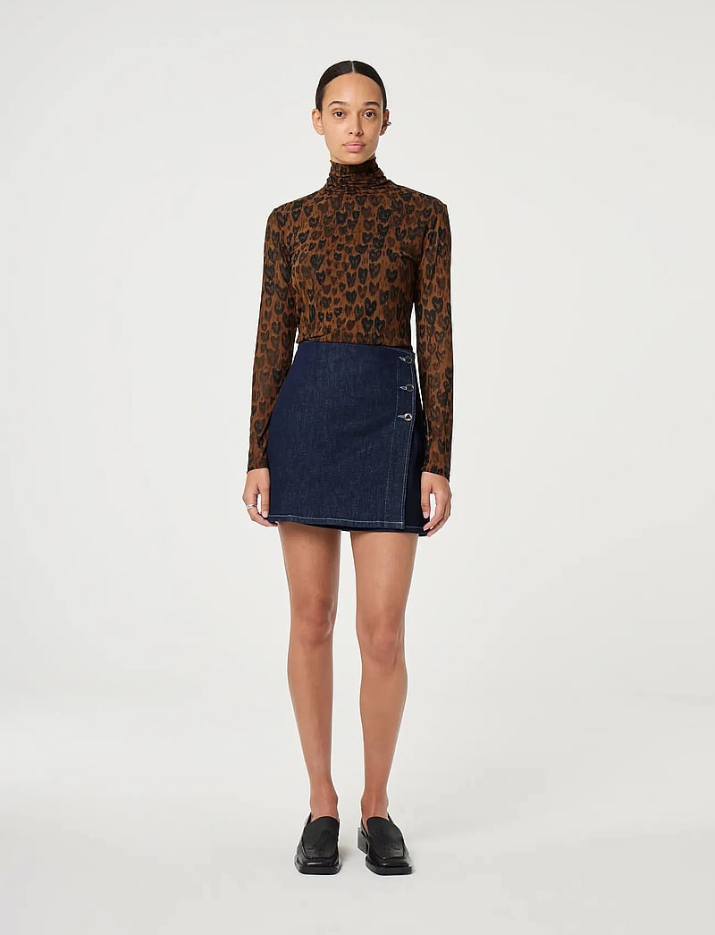 Fabienne Chapot - Jane Top - langärmlige tops - burnt sugar/black - 0