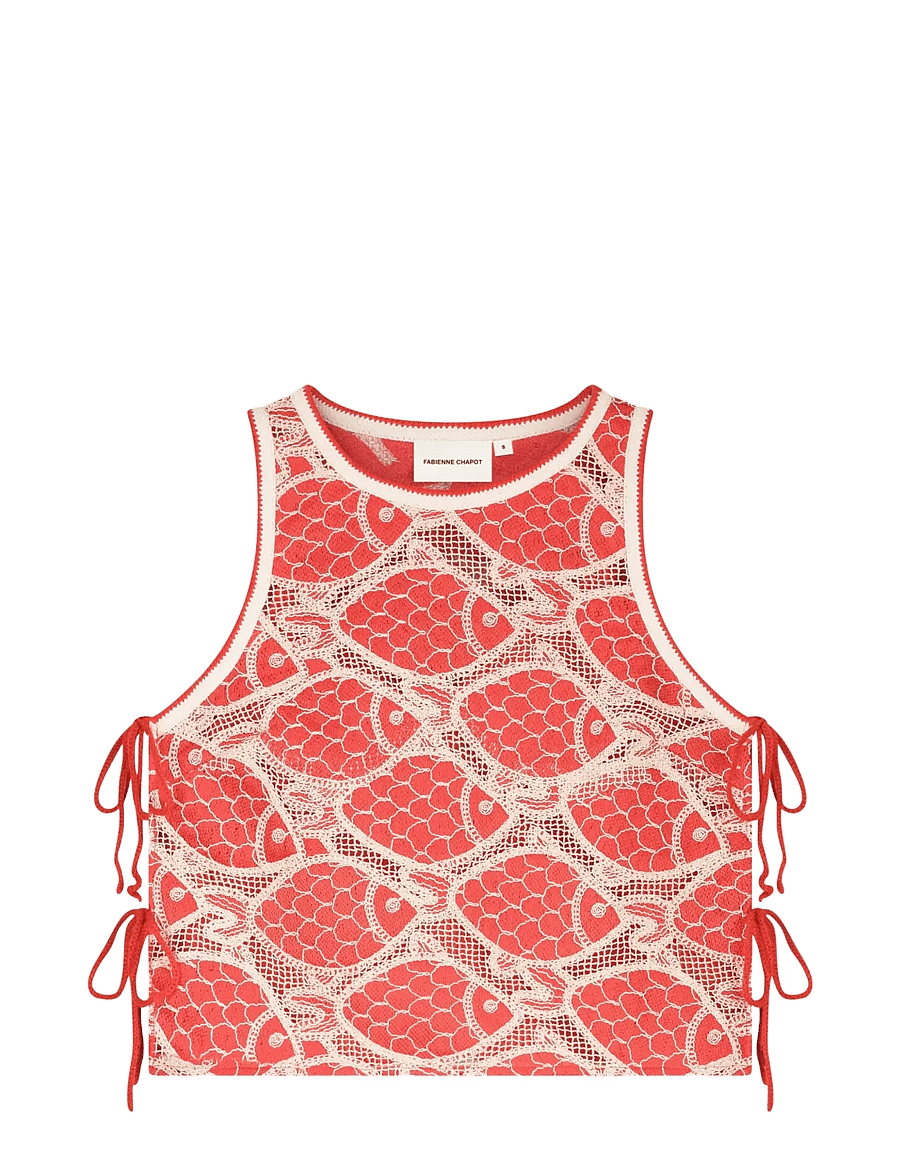 Fabienne Chapot - Muca Top - varrukateta pluusid - tangerine tango - 1