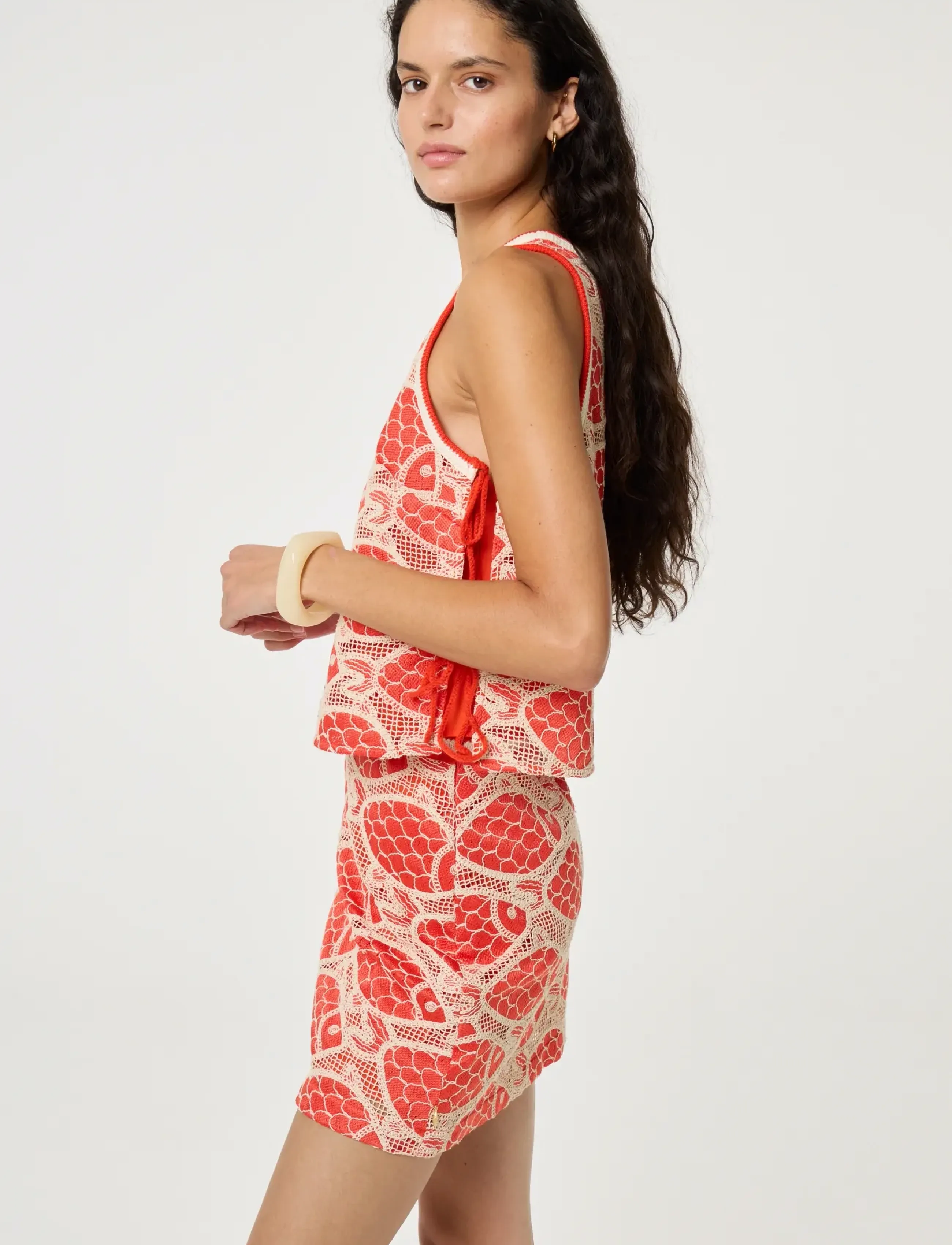 Fabienne Chapot - Muca Top - varrukateta pluusid - tangerine tango - 3