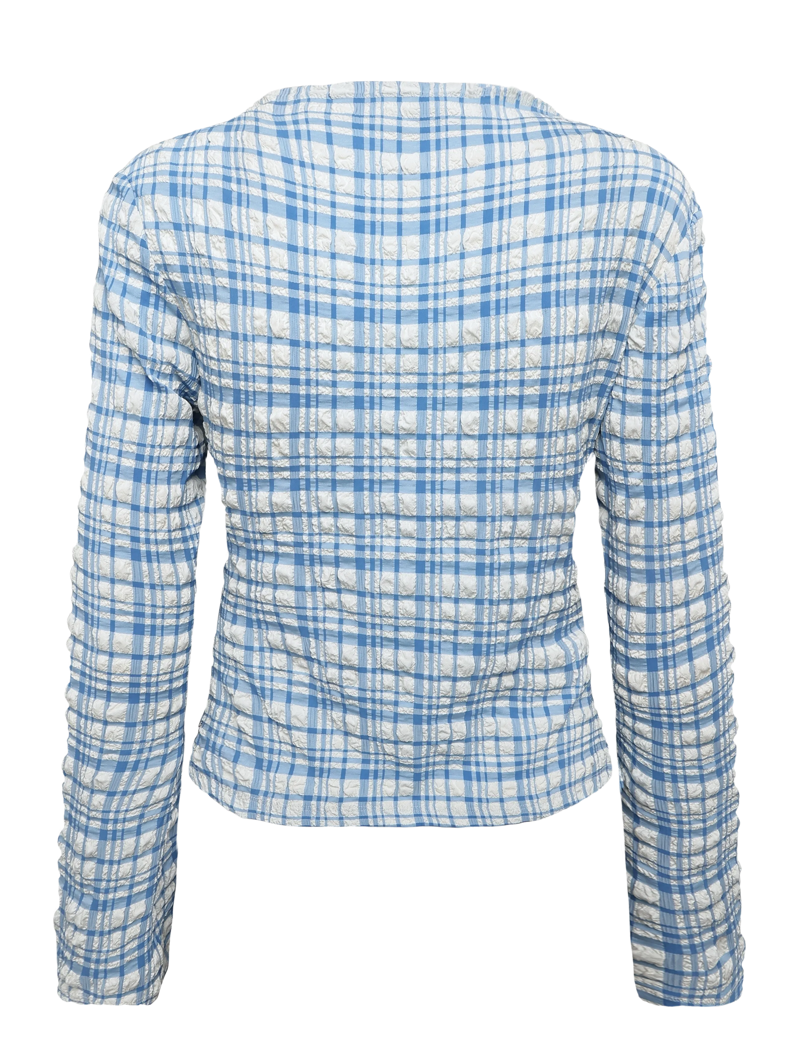 Fabienne Chapot - Ola Top - långärmade blusar - riad blue/cosy white - 1