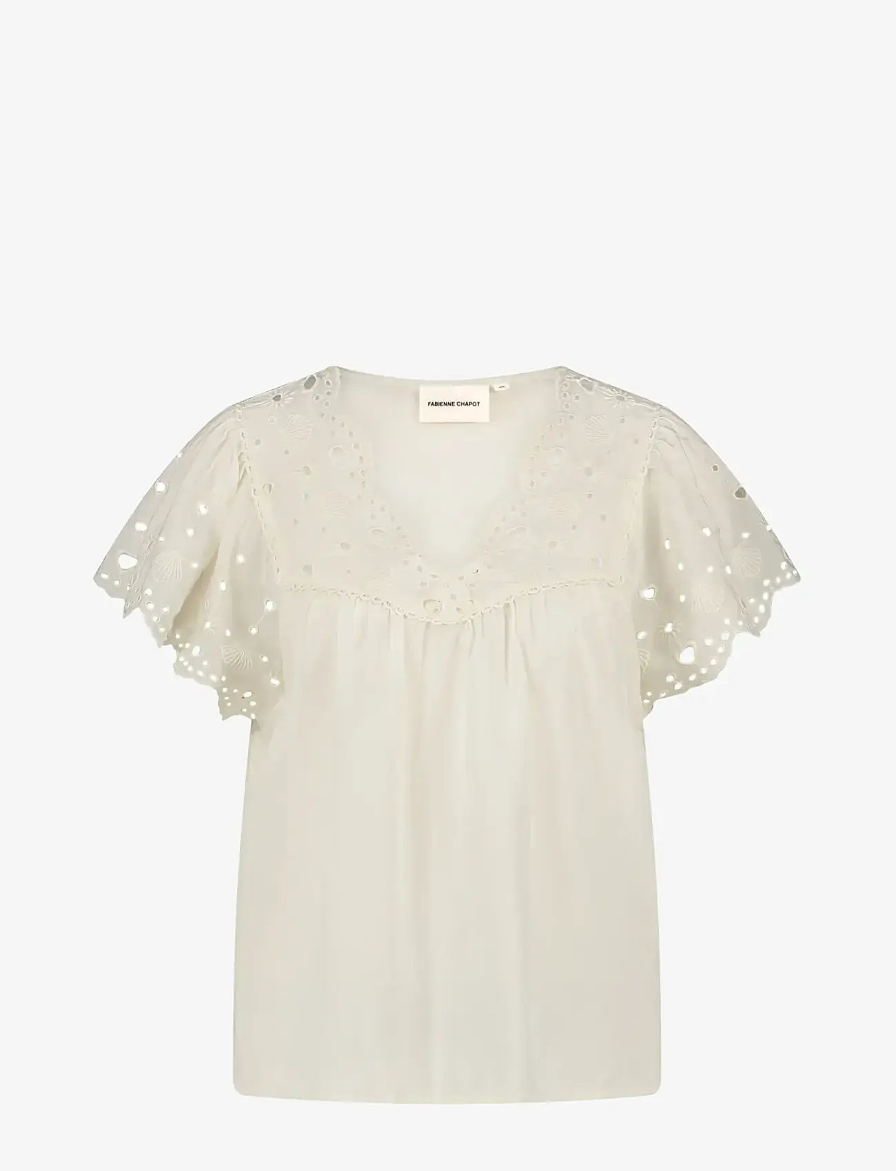 Fabienne Chapot - Kristin Top - kortærmede bluser - cosy white - 1