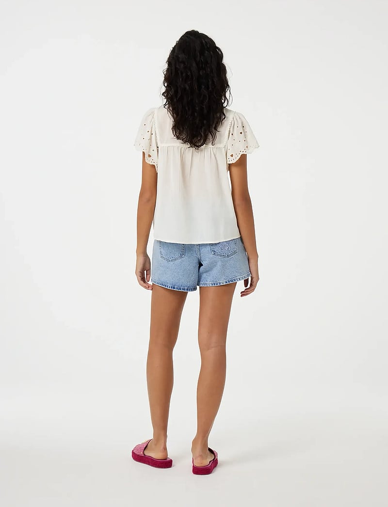 Fabienne Chapot - Kristin Top - kortærmede bluser - cosy white - 3
