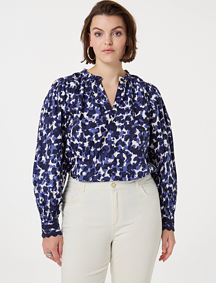 Fabienne Chapot - Dascha Top - langärmelige blusen - after midnight blue - 2