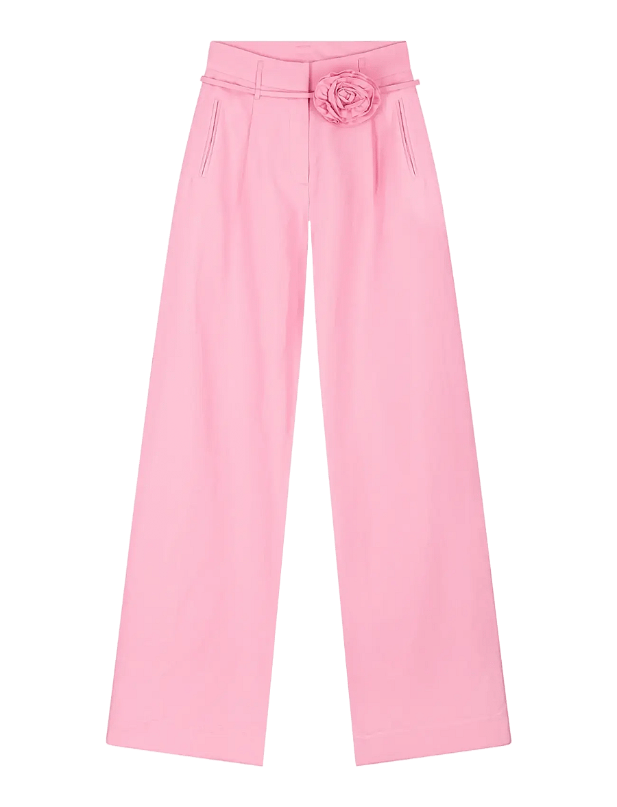 Fabienne Chapot - Rafael Trousers - hosen mit weitem bein - pink rendez vous - 1