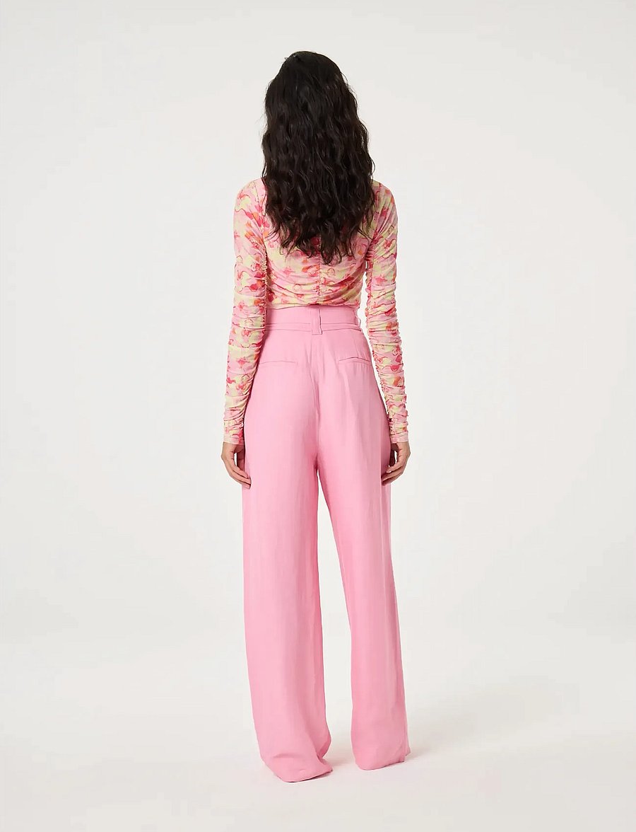 Fabienne Chapot - Rafael Trousers - hosen mit weitem bein - pink rendez vous - 2