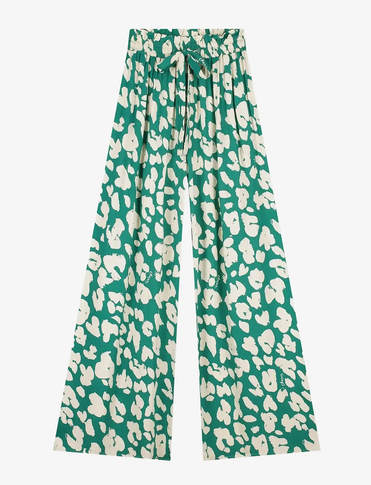 Fabienne Chapot - Palapa Trousers - bukser med brede ben - evergreen/cosy white - 1