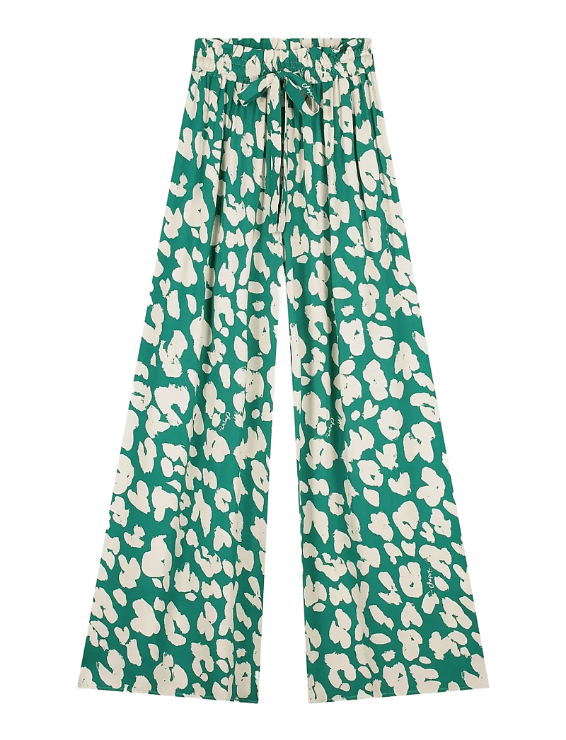 Fabienne Chapot - Palapa Trousers - bukser med brede ben - evergreen/cosy white - 1