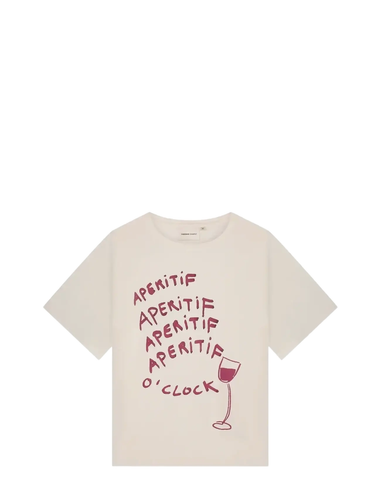 Fabienne Chapot Rose Wine T-shirt - Uus - COSY WHITE / cream