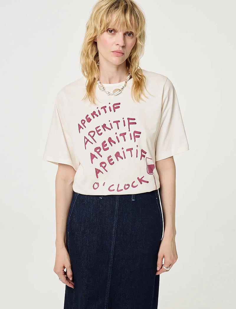 Fabienne Chapot - Rose Wine T-shirt - t-särgid - cosy white - 0