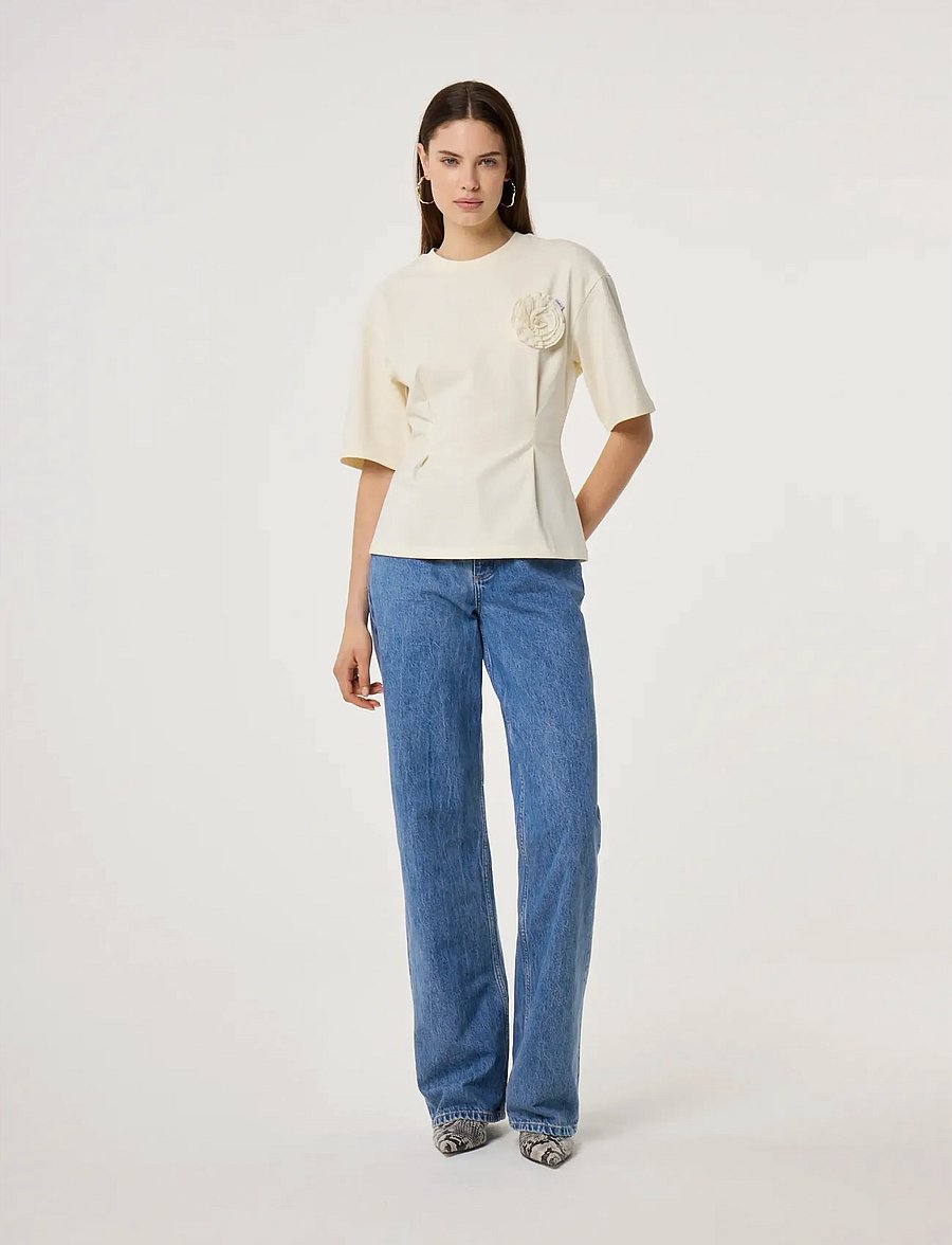 Fabienne Chapot - Asta T-shirt - t-shirts - cosy white - 0