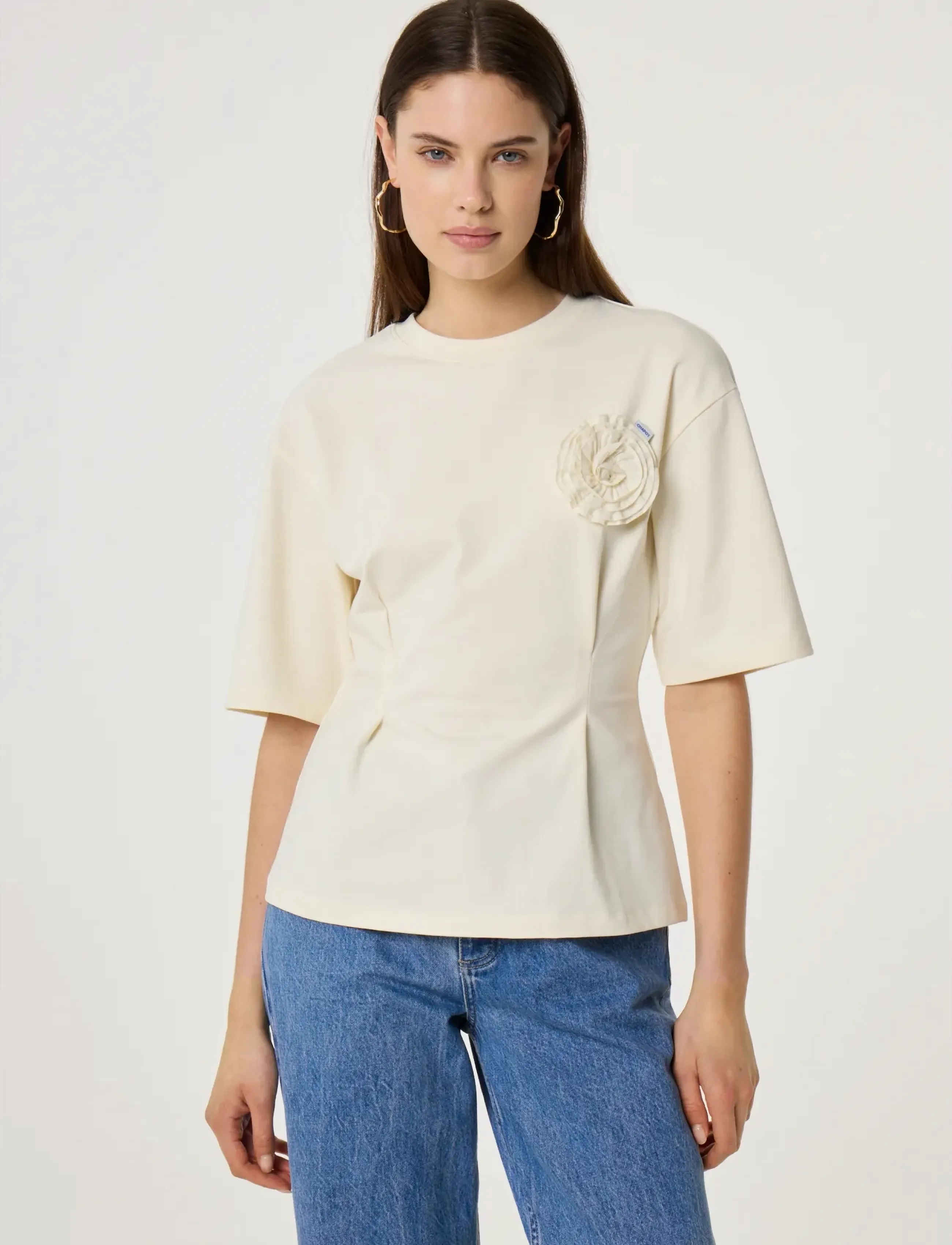 Fabienne Chapot - Asta T-shirt - t-shirts - cosy white - 2