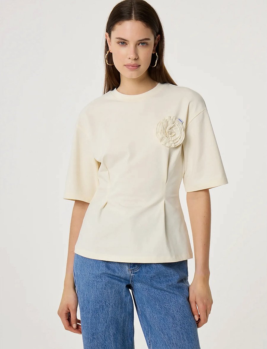 Fabienne Chapot - Asta T-shirt - t-shirts - cosy white - 2