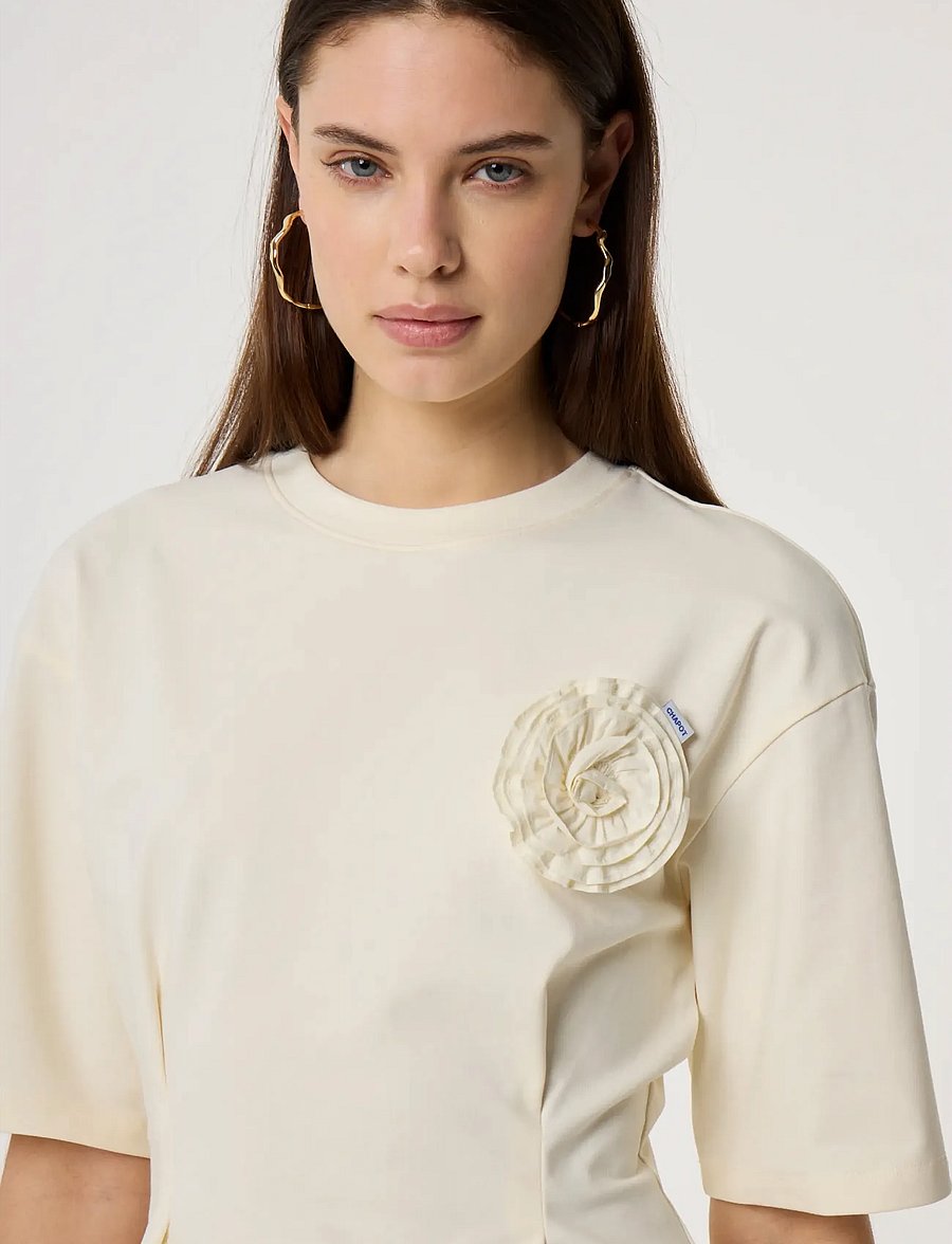 Fabienne Chapot - Asta T-shirt - t-shirts - cosy white - 3