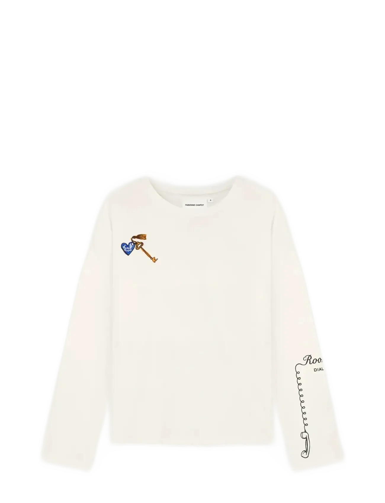 Fabienne Chapot Phileine LS T-shirt - Transitional Layering - COSY WHITE / cream