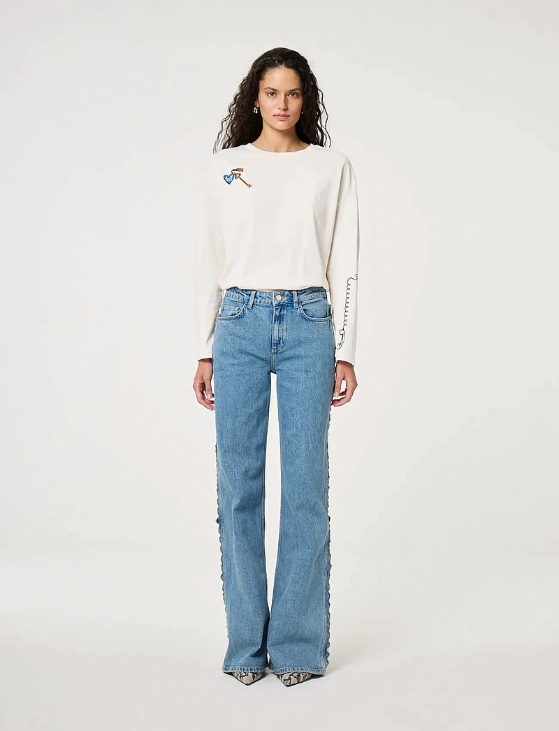 Fabienne Chapot - Phileine LS T-shirt - langærmede toppe - cosy white - 1