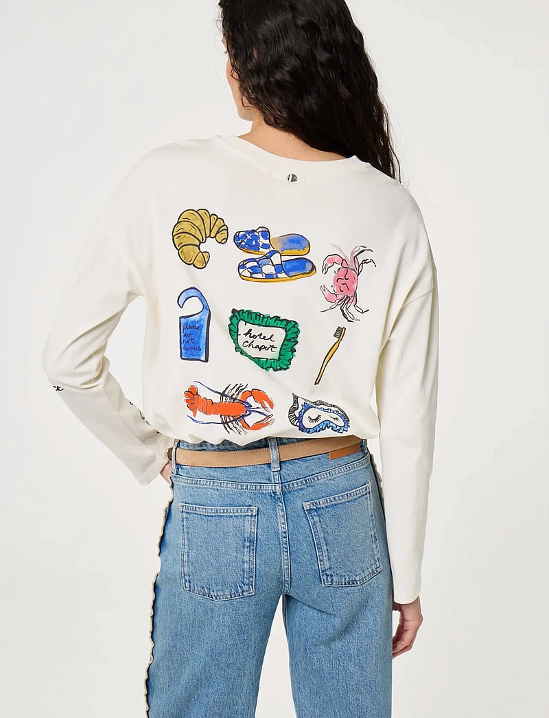 Fabienne Chapot - Phileine LS T-shirt - langærmede toppe - cosy white - 3