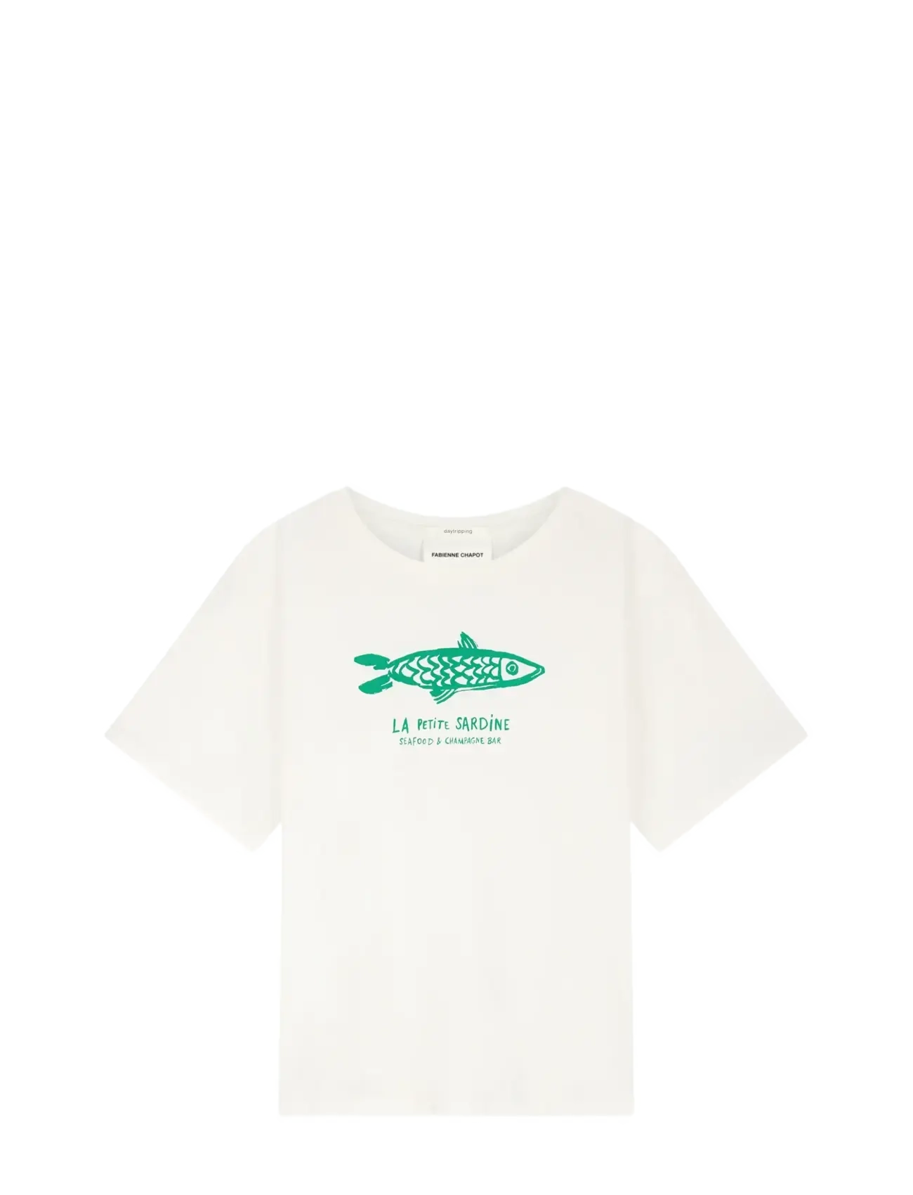 Fabienne Chapot Fay T-shirt - Fabienne Chapot - COSY WHITE/GREEN / cream