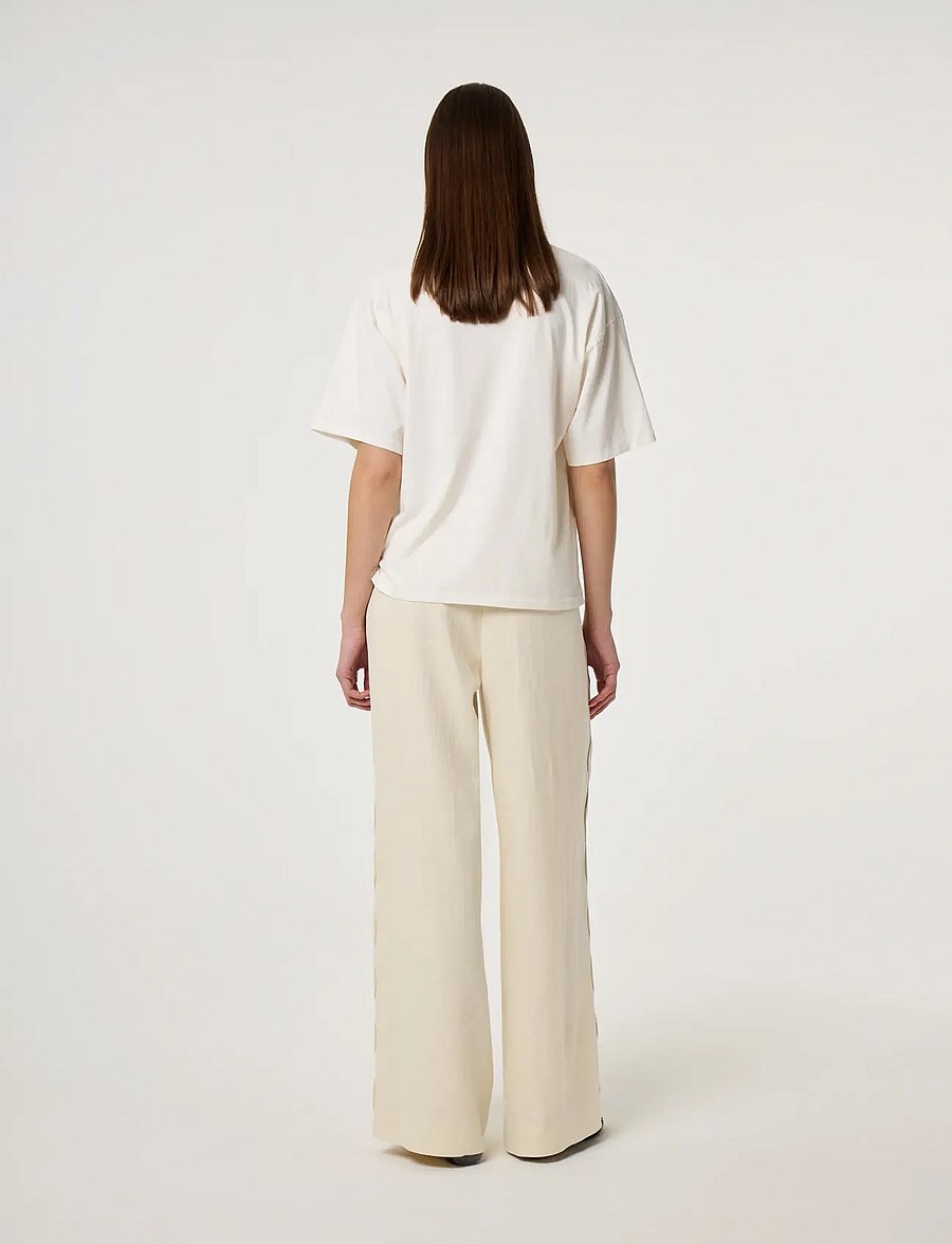Fabienne Chapot - Fay T-shirt - t-särgid - cosy white/green - 4