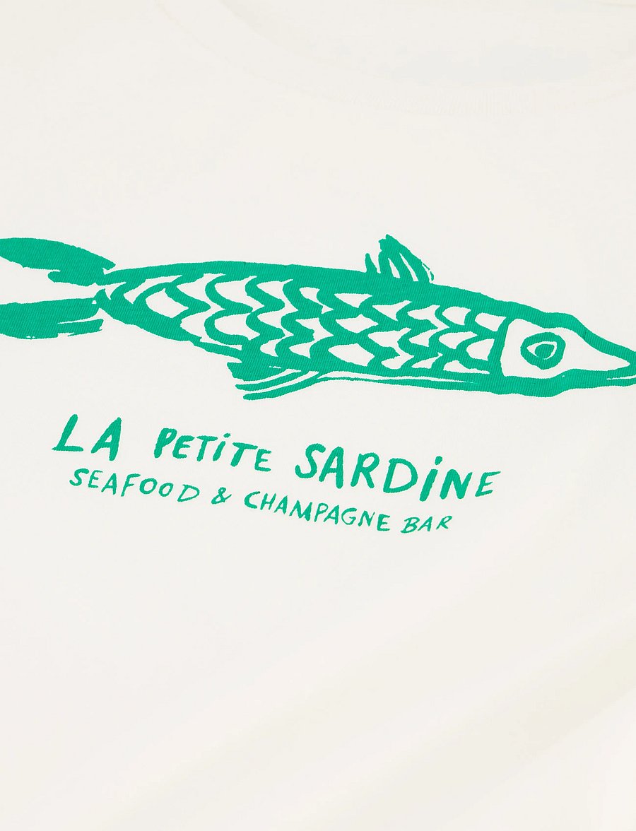 Fabienne Chapot - Fay T-shirt - t-särgid - cosy white/green - 5