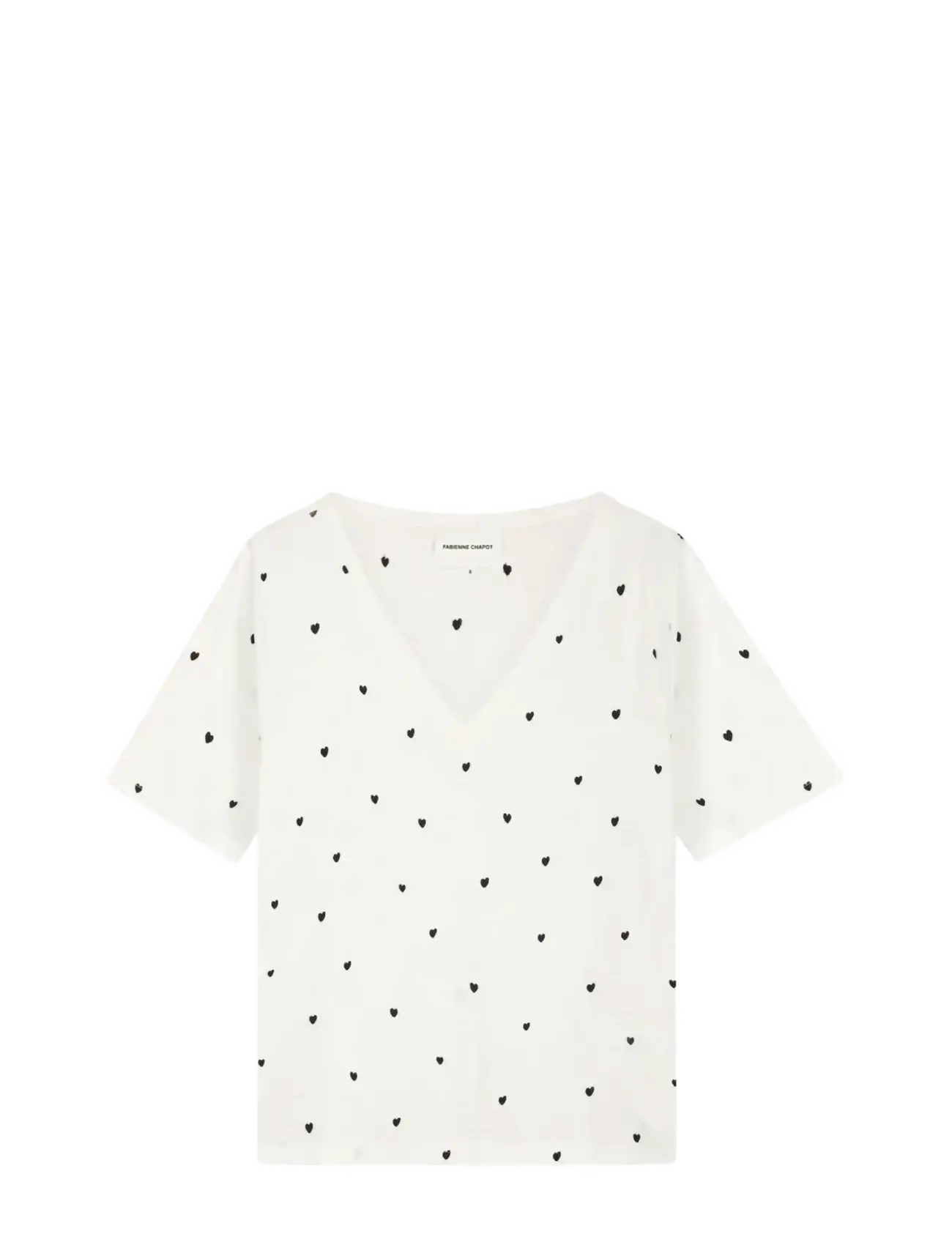 Fabienne Chapot Phil V-Neck T-Shirt, M, T-shirts & Oberteile, Weiß - Short-sleeved, Frauen
