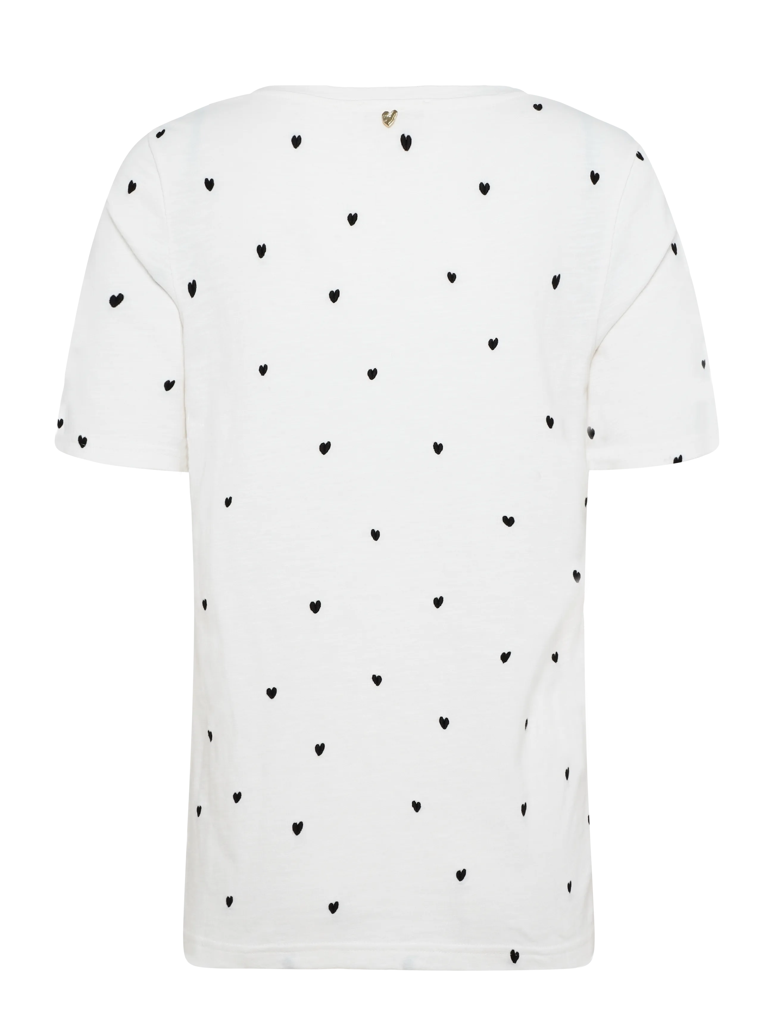 Fabienne Chapot - Phil V-Neck T-shirt - t-shirts - cosy white/black - 2