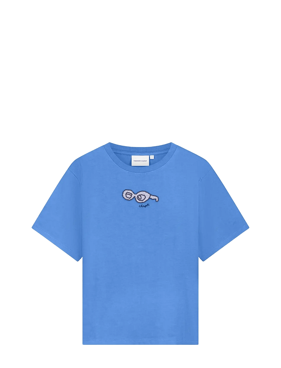 Fabienne Chapot - Pearl T-shirt - t-shirts - marina blue - 1