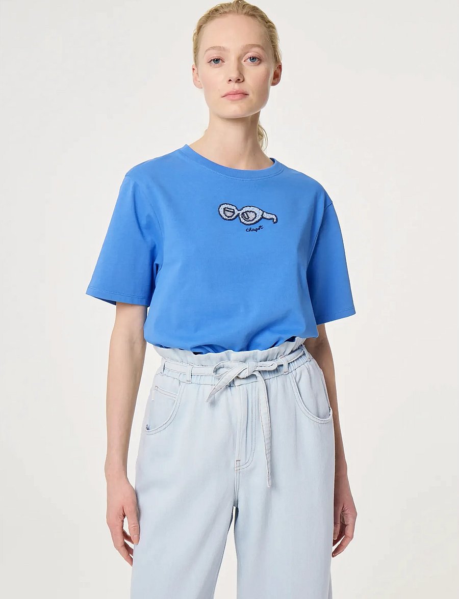 Fabienne Chapot - Pearl T-shirt - t-shirts - marina blue - 2