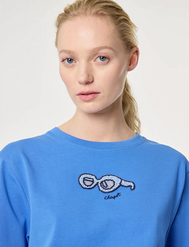 Fabienne Chapot - Pearl T-shirt - t-shirts - marina blue - 3