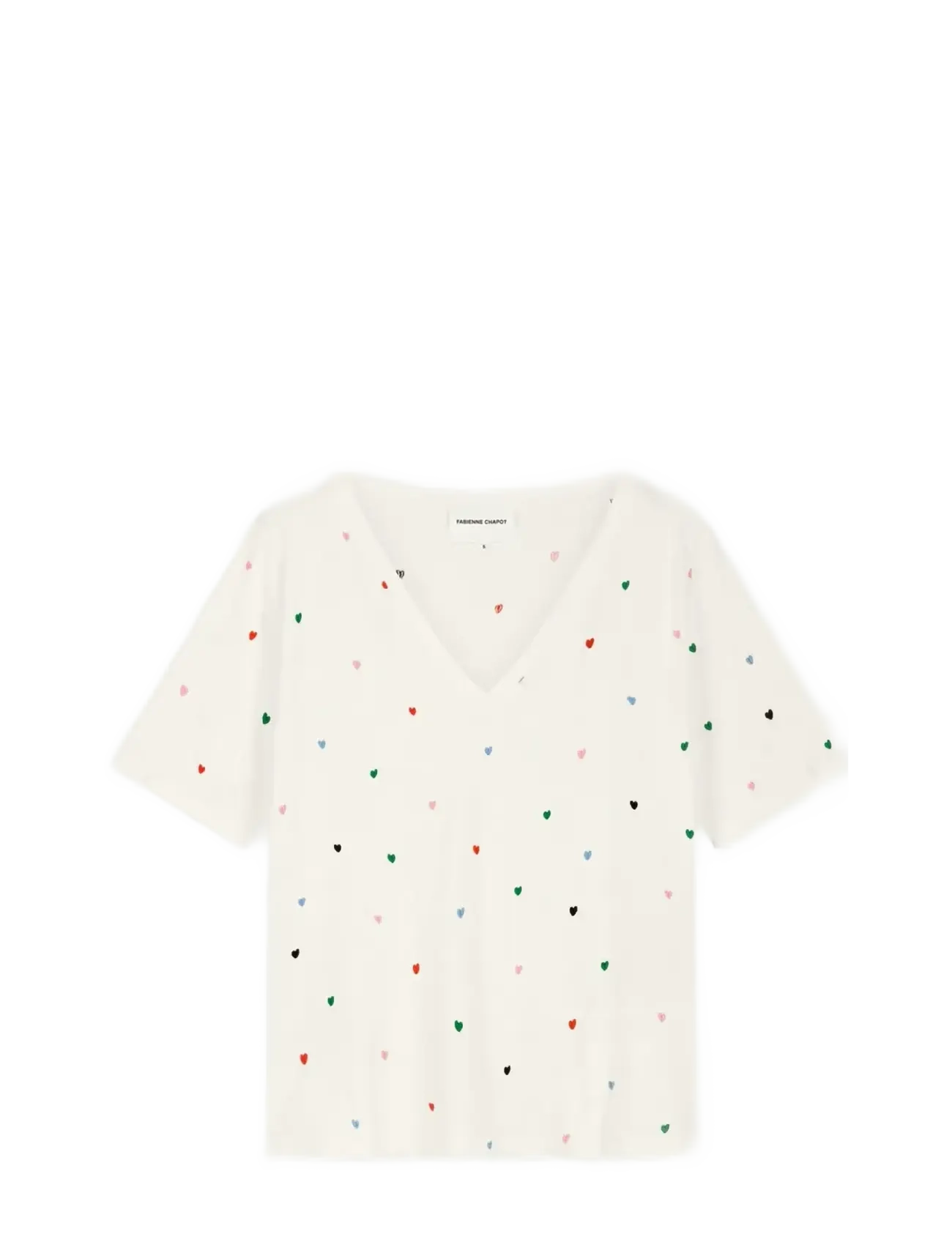 FABIENNE CHAPOT Phil V-Ausschnitt T-Shirt Weiß - L - Damen