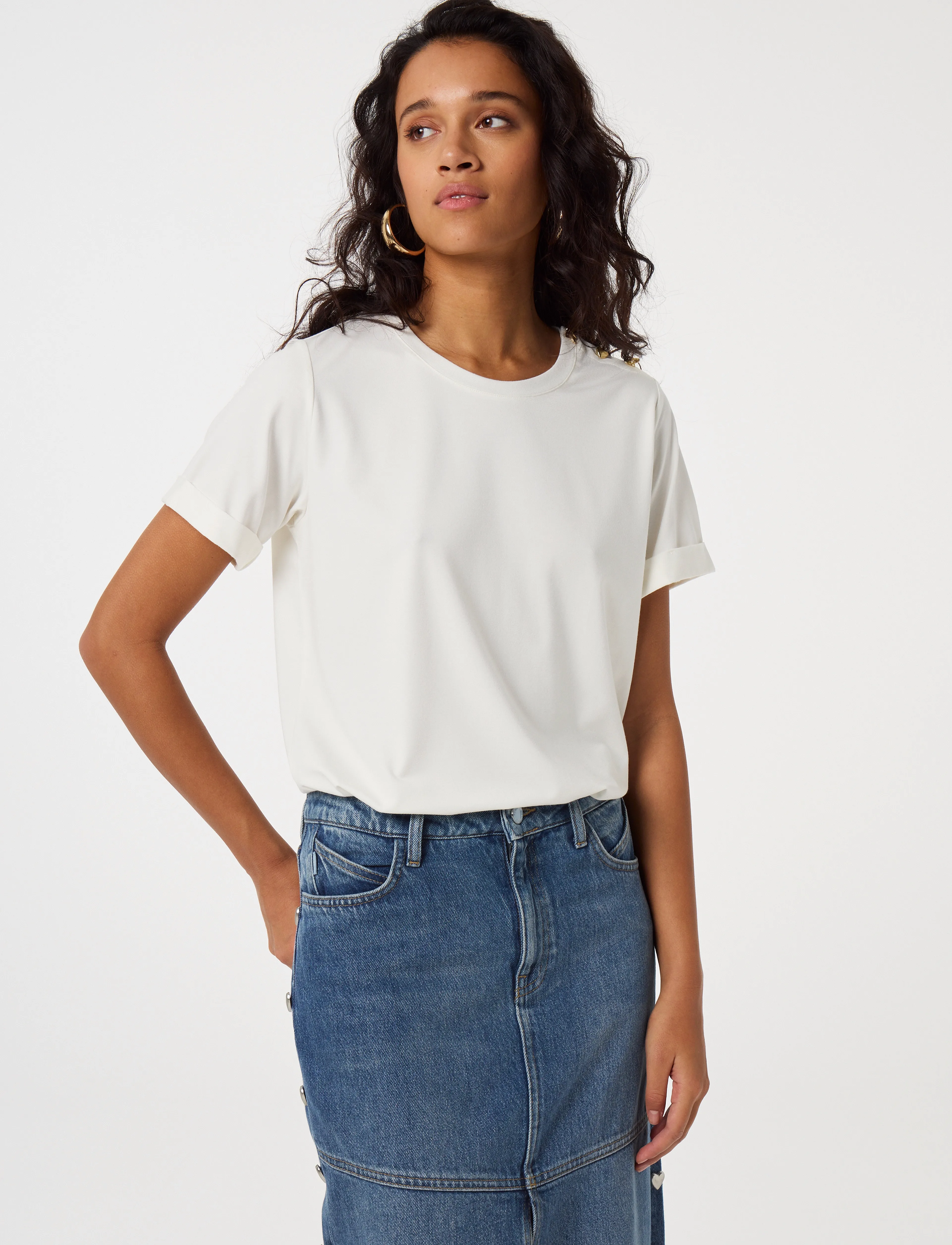 Fabienne Chapot Phil V-Neck T-Shirt dam – bild 4