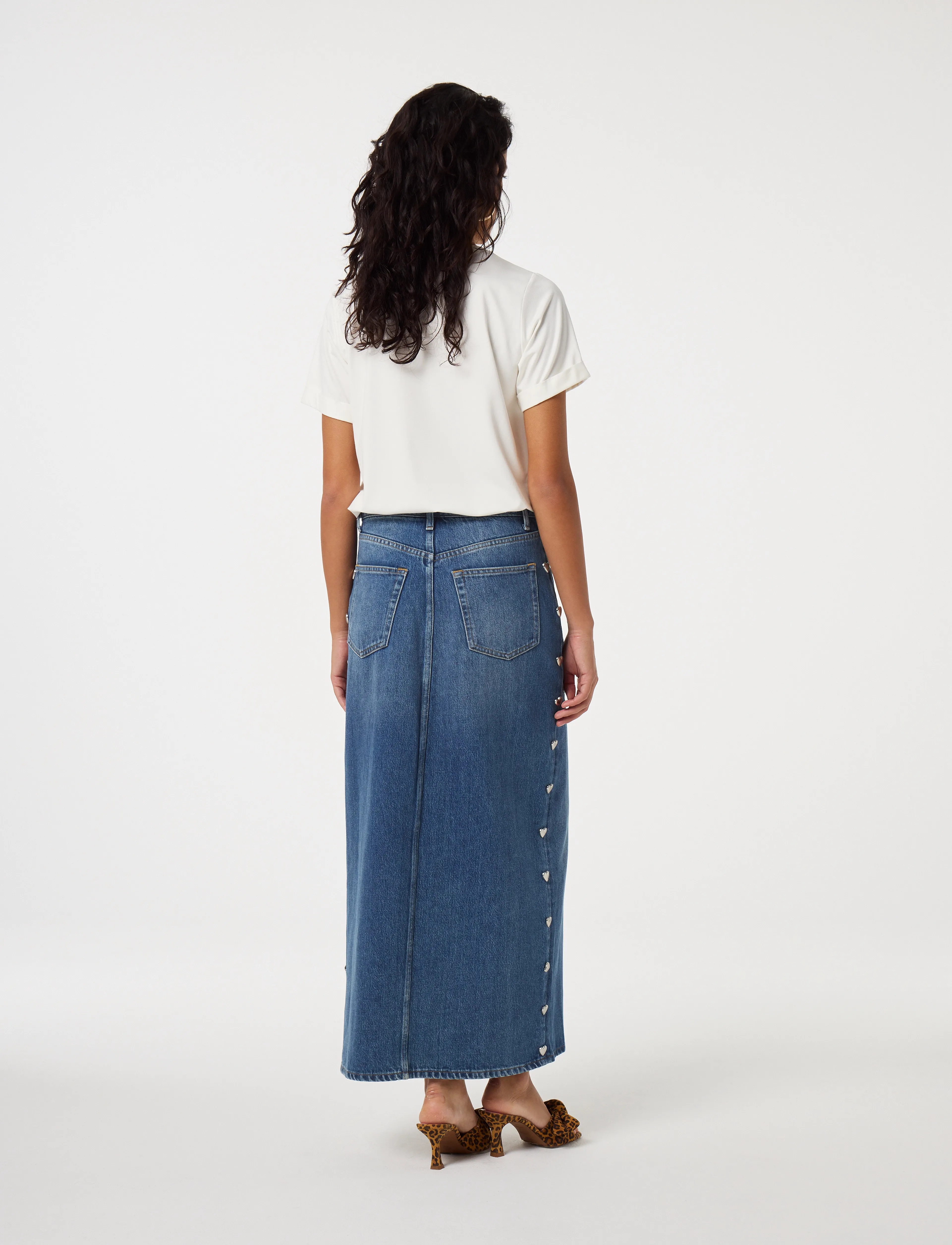 Fabienne Chapot - Phil V-Neck T-Shirt - t-särgid - cosy white - 4