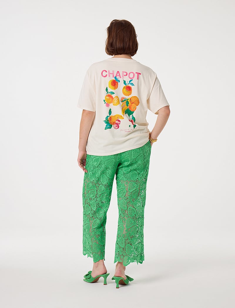 Fabienne Chapot - Steve Sketchbook T-Shirt - t-shirts - cosy white/orange - 4