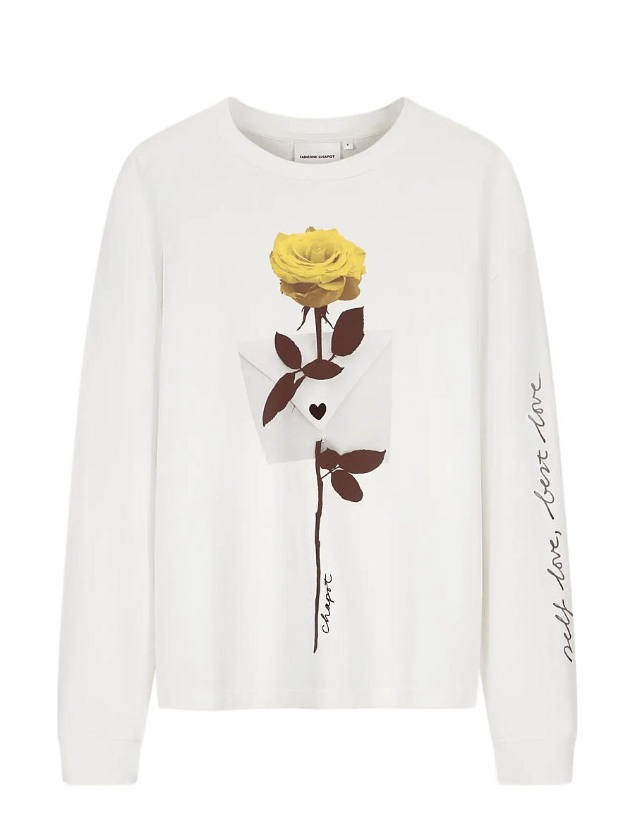 Fabienne Chapot - Phileine Rose LS T-shirt - langärmlige tops - cosy white - 1