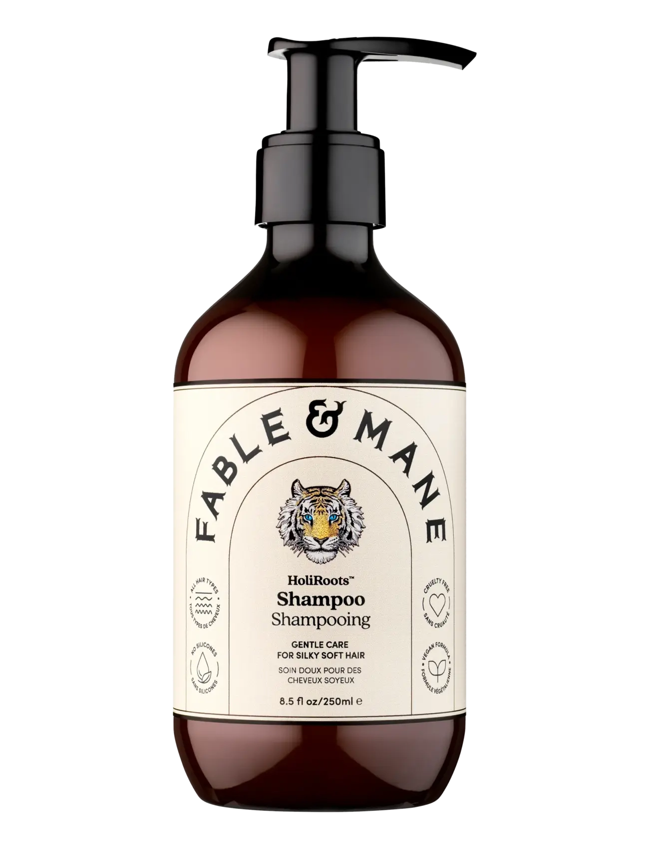 Fable and Mane Fable & Mane Holiroots Shampoo 250Ml, Shampoo, Nude, Str: 250 ML