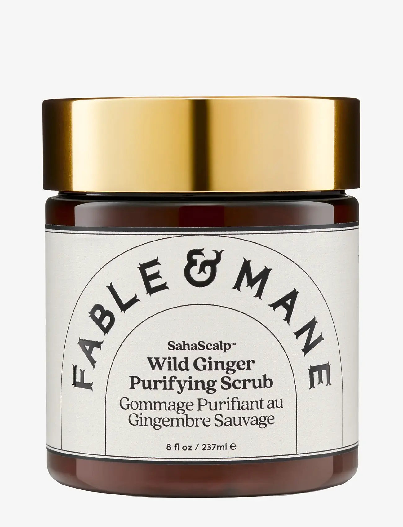 Fable and Mane - Fable & Mane SahaScalp Wild Ginger Purifying Scrub 237ml - hårkur - clear - 1