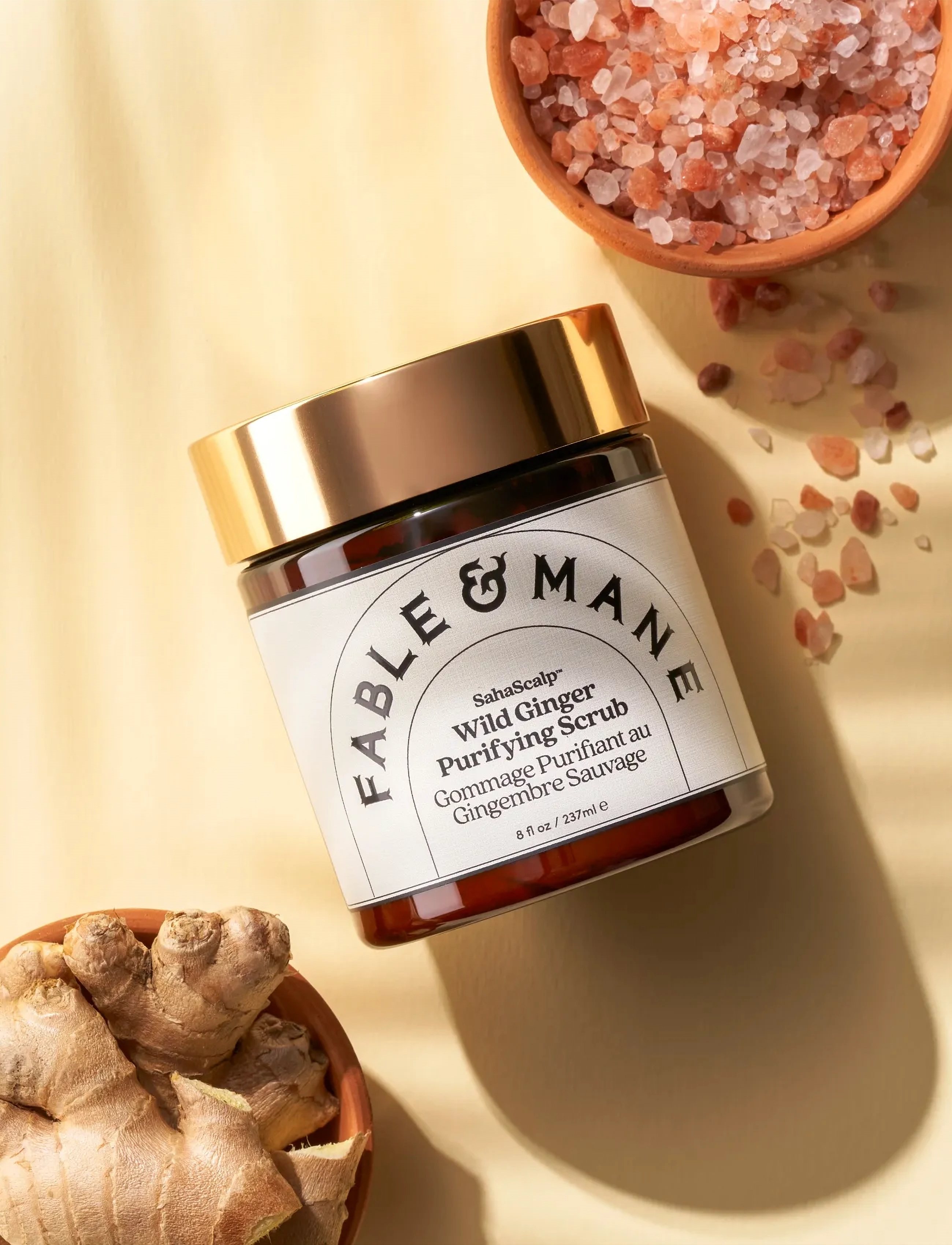 Fable and Mane Fable & Mane Sahascalp Wild Ginger Purifying Scrub 237ml, 237 ml, Nude, Treatments > Scalp Care, Dame
