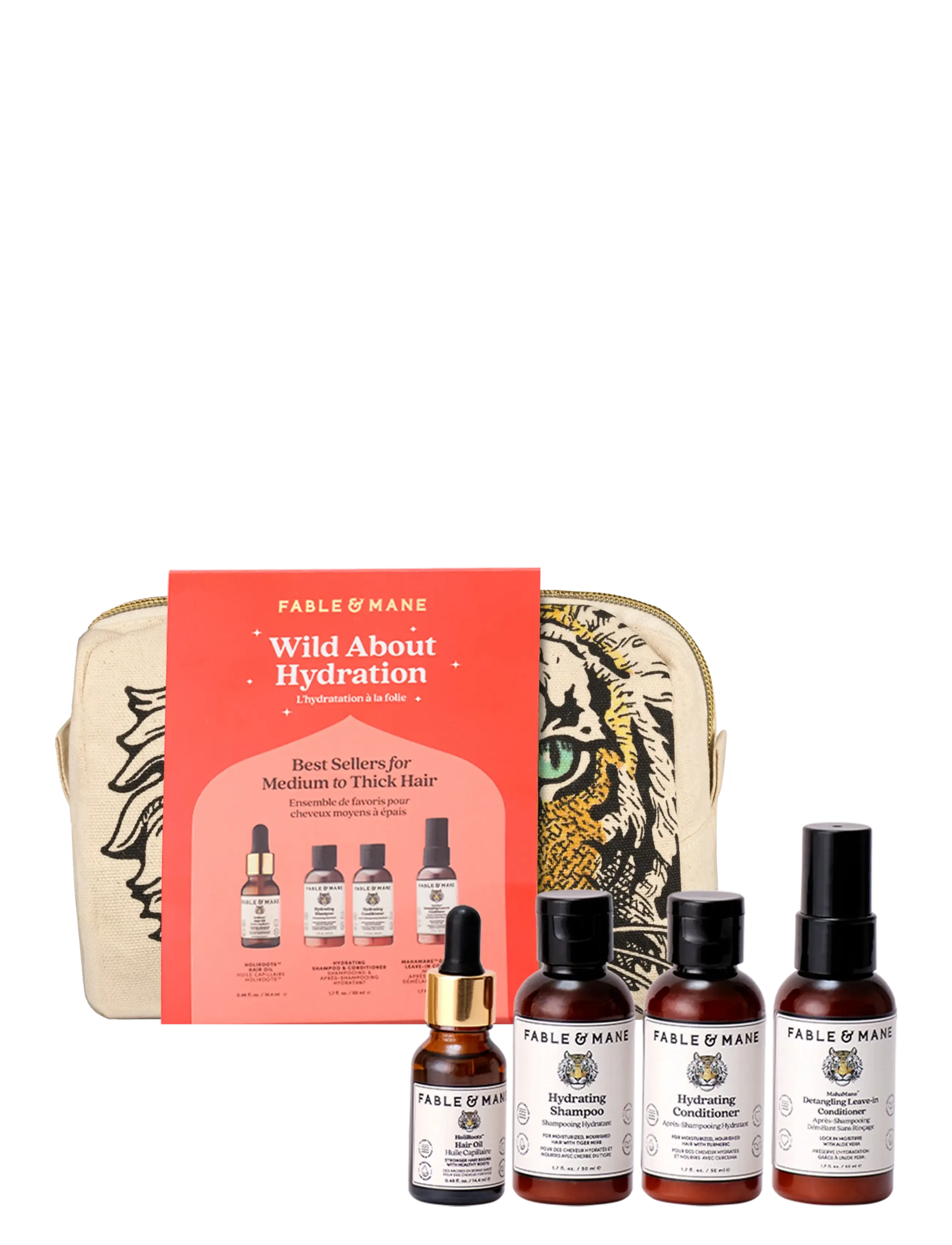 Fable and Mane Fable & Mane Wild About Hydration Set, Shampoo, Nude, Str: 165 ML