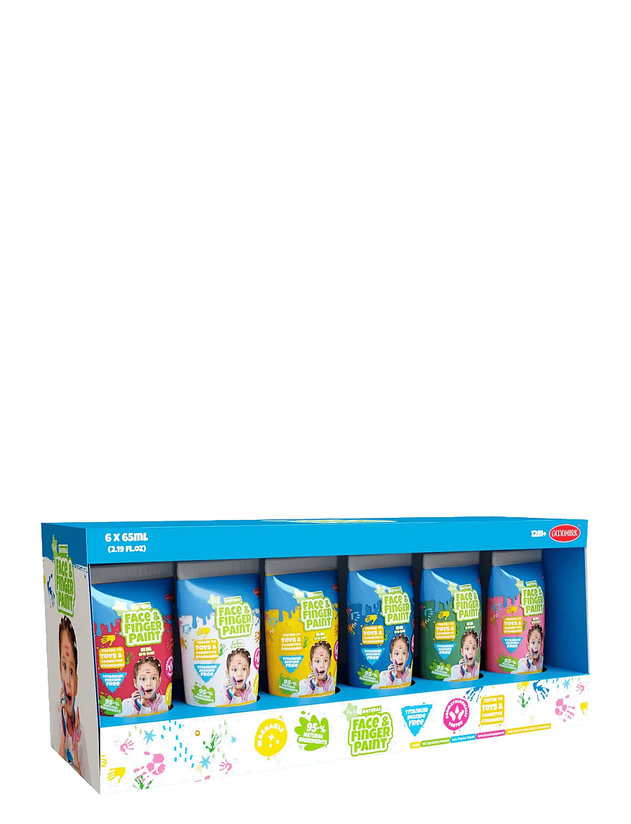 Face & Fingerpaint - 65ml Tubes 6-Pack - andlitsmálning - multi coulered - 1