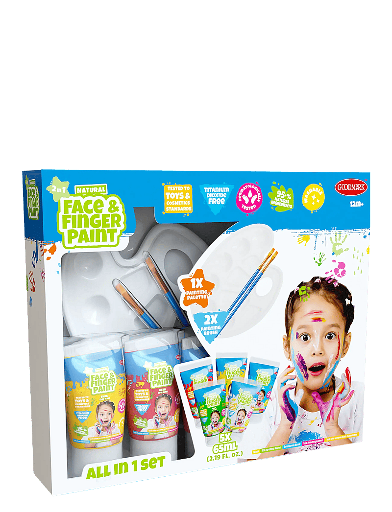 Face & Fingerpaint - All in 1 Set - andlitsmálning - multi coulered - 0