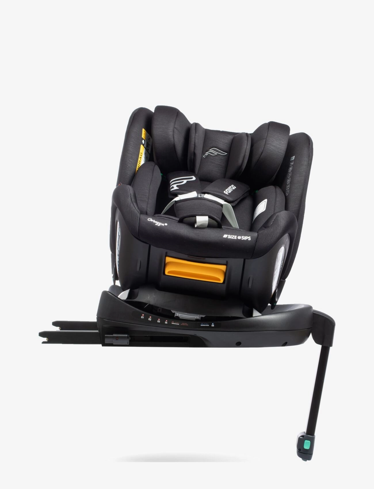 Fairgo - Corazza i-Size car seat 40-150 cm - Black Sand - black - 4